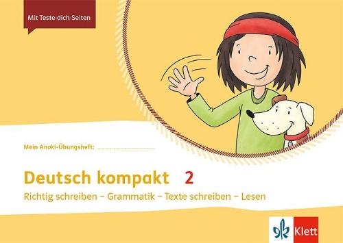 Buchcover und Innenansicht für das Buch: Mein Anoki-Übungsheft. Deutsch kompakt 2. Übungsheft Klasse 2