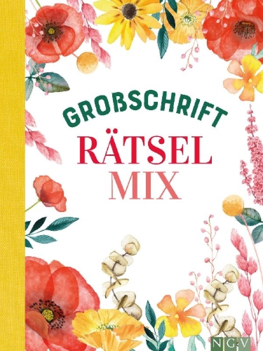 Buchcover und Innenansicht für das Buch: Großschrift Rätselmix
