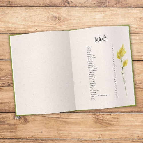 Buchcover und Innenansicht für das Buch: Kostbare Wildkräuter