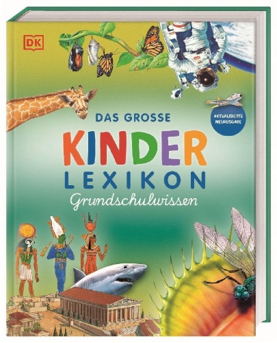 Buchcover und Innenansicht für das Buch: Das große Kinderlexikon Grundschulwissen
