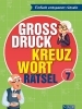 Buchcover und Innenansicht für das Buch: Großdruck Kreuzworträtsel Band 7 -  Rätselbuch für Senioren & Rentner mit großer Schrift