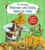 Buchcover und Innenansicht für das Buch: Pettson och Findus bygger en bil