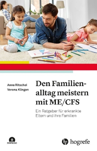 Buchcover und Innenansicht für das Buch: Den Familienalltag meistern mit ME/CFS