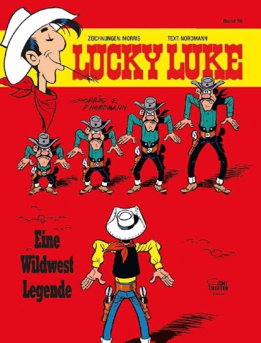 Buchcover und Innenansicht für das Buch: Lucky Luke 41: La légende de l'ouest