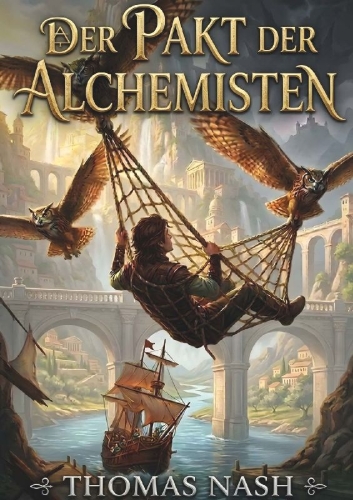 Buchcover und Innenansicht für das Buch: Der Pakt der Alchemisten