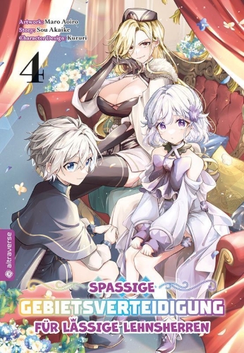 Buchcover und Innenansicht für das Buch: Okiraku Ryoushu no Tanoshii Ryouchi Bouei VOL. 4