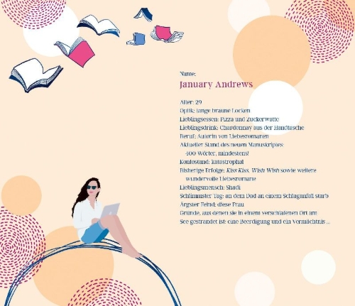 Buchcover und Innenansicht für das Buch: Verliebt in deine schönsten Seiten