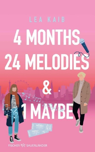Buchcover und Innenansicht für das Buch: 4 Months, 24 Melodies & 1 Maybe