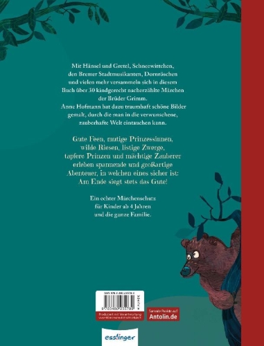 Buchcover und Innenansicht für das Buch: Grimms Märchen
