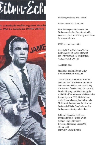 Buchcover und Innenansicht für das Buch: Motorlegenden - James Bond
