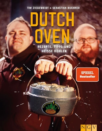 Buchcover und Innenansicht für das Buch: Sauerländer BBCrew Dutch Oven Kochbuch