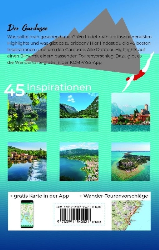 Buchcover und Innenansicht für das Buch: KOMPASS Inspiration Gardasee
