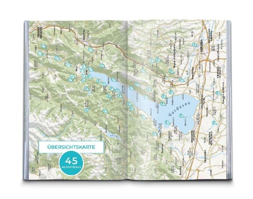 Buchcover und Innenansicht für das Buch: KOMPASS Inspiration Gardasee