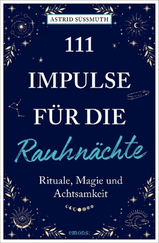 Buchcover und Innenansicht für das Buch: 111 Impulse für die Rauhnächte