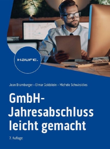 Buchcover und Innenansicht für das Buch: GmbH-Jahresabschluss leicht gemacht