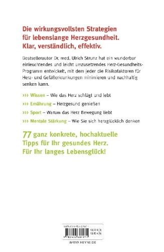 Buchcover und Innenansicht für das Buch: 77 Tipps für ein gesundes Herz