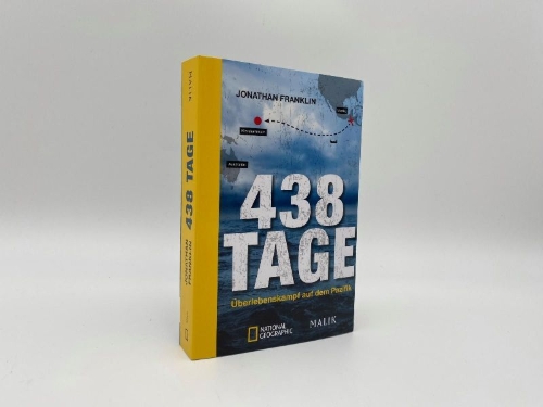 Buchcover und Innenansicht für das Buch: 438 Days. A Fisherman's true Survival at Sea