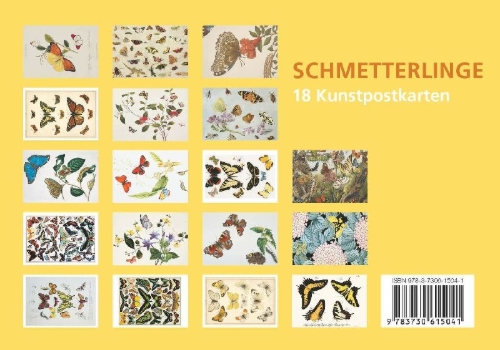 Buchcover und Innenansicht für das Buch: Postkarten-Set Schmetterlinge