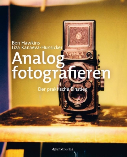 Buchcover und Innenansicht für das Buch: Analog fotografieren