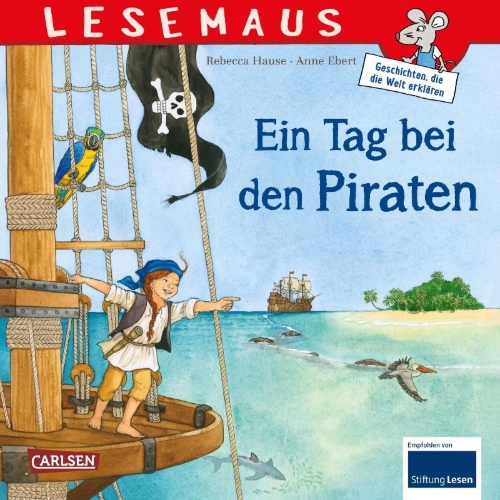 Buchcover und Innenansicht für das Buch: LESEMAUS 68: Ein Tag bei den Piraten