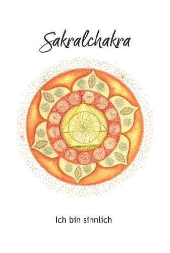 Buchcover und Innenansicht für das Buch: Chakra-Weisheitskarten