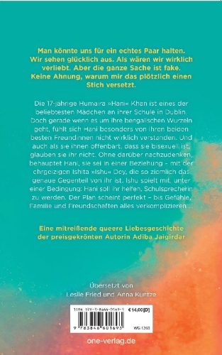 Buchcover und Innenansicht für das Buch: Hani and Ishu's Guide to Fake Dating