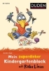 Buchcover und Innenansicht für das Buch: Mein superdicker Kindergartenblock mit Rabe Linus