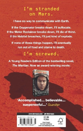 Buchcover und Innenansicht für das Buch: The Martian