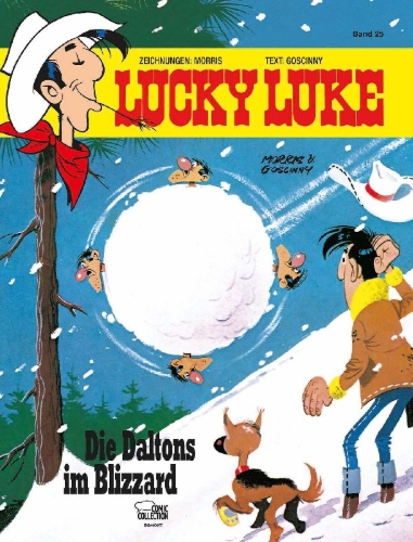 Buchcover und Innenansicht für das Buch: Lucky Luke 25 - Die Daltons im Blizzard