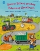 Buchcover und Innenansicht für das Buch: Benno Bibers großes Fahrzeug-Spielbuch. Traktor, Bagger, Feuerwehr, Polizei und noch viel mehr