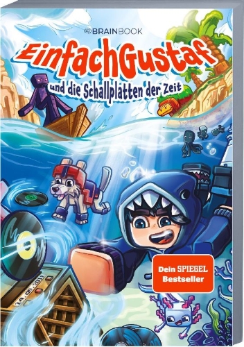 Buchcover und Innenansicht für das Buch: EinfachGustaf und die Schallplatten der Zeit