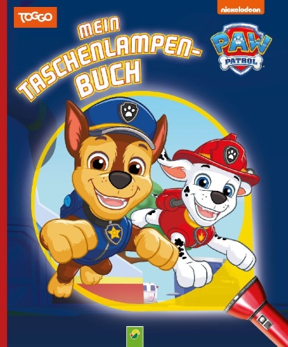 Buchcover und Innenansicht für das Buch: PAW Patrol Mein Taschenlampenbuch ab 4 Jahren