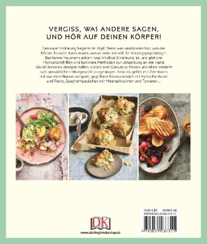 Buchcover und Innenansicht für das Buch: Essen mit Bauchgefühl