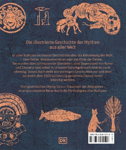 Buchcover und Innenansicht für das Buch: Mythen und Sagen aus allen Kulturkreisen