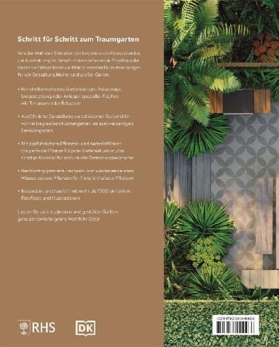 Buchcover und Innenansicht für das Buch: Gartendesign - Die große Enzyklopädie