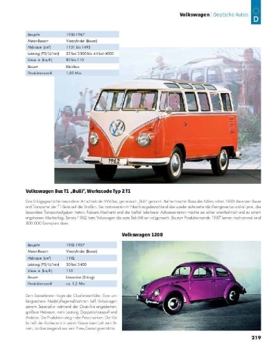 Buchcover und Innenansicht für das Buch: Deutsche Autos