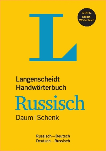 Buchcover und Innenansicht für das Buch: Langenscheidt Handwörterbuch Russisch Daum/Schenk - Buch mit Online-Anbindung