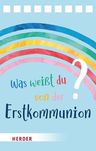 Buchcover und Innenansicht für das Buch: Was weißt du von der Erstkommunion? Der Quizblock