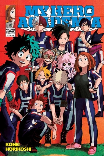 Buchcover und Innenansicht für das Buch: My Hero Academia, Vol. 4