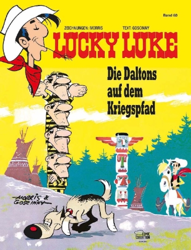 Buchcover und Innenansicht für das Buch: Lucky Luke 23: Les Dalton courent toujours