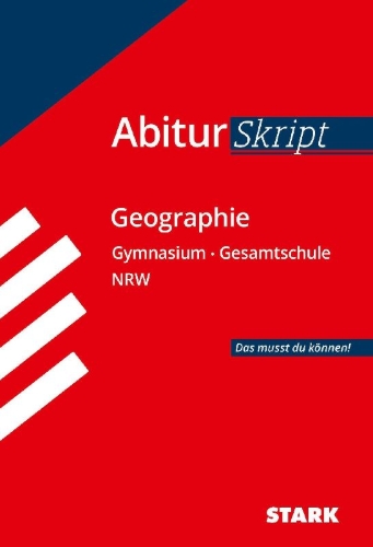 Buchcover und Innenansicht für das Buch: Abiturskript - Geographie Nordrhein-Westfalen