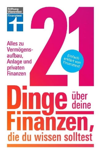 Buchcover und Innenansicht für das Buch: 21 Dinge über deine Finanzen, die du wissen solltest