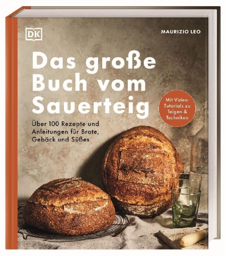 Buchcover und Innenansicht für das Buch: Das große Buch vom Sauerteig