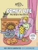 Buchcover und Innenansicht für das Buch: Comfy Life: Wohlfühl-Malbuch - Cozy Coloring | Ausmalen und entspannen
