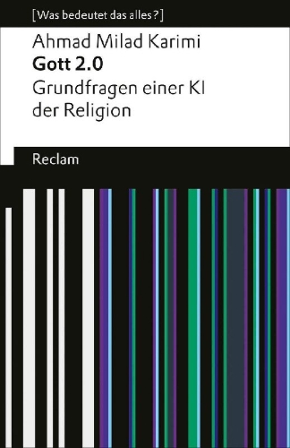 Buchcover und Innenansicht für das Buch: Gott 2.0. Grundfragen einer KI der Religion. [Was bedeutet das alles?]