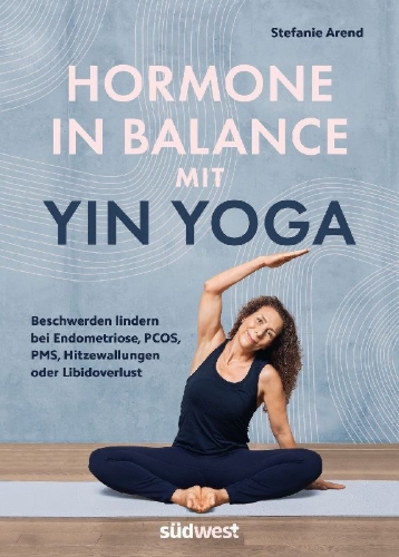 Buchcover und Innenansicht für das Buch: Hormone in Balance mit Yin Yoga