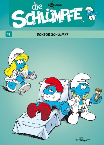 Buchcover und Innenansicht für das Buch: Les Schtroumpfs