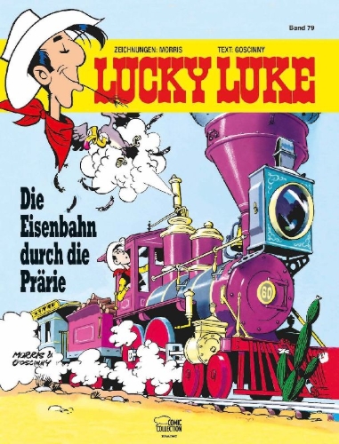 Buchcover und Innenansicht für das Buch: Lucky Luke 9: Des rails sur la prairie