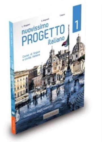Buchcover und Innenansicht für das Buch: Nuovissimo Progetto italiano 1 + IDEE online code