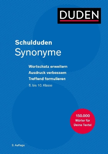 Buchcover und Innenansicht für das Buch: Schulduden Synonyme